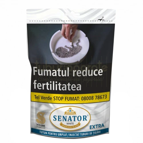Tutun firicel la Punga, Senator White Extra, 500g