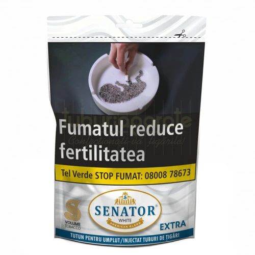 Tutun firicel la Punga, Senator White Extra, 500g