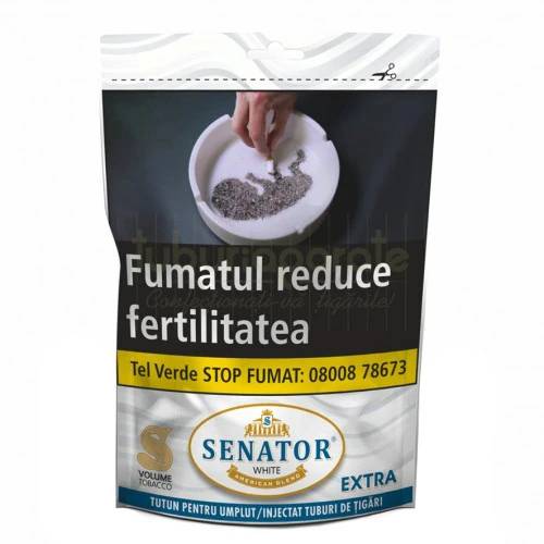 Tutun firicel la Punga, Senator White Extra, 500g